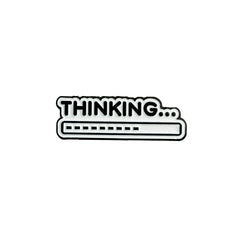 thinking Enamel Pin