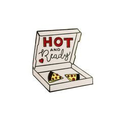 hot and ready Enamel Pin