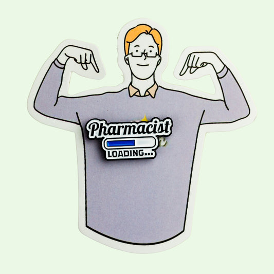 Pharmacist loading Enamel pins